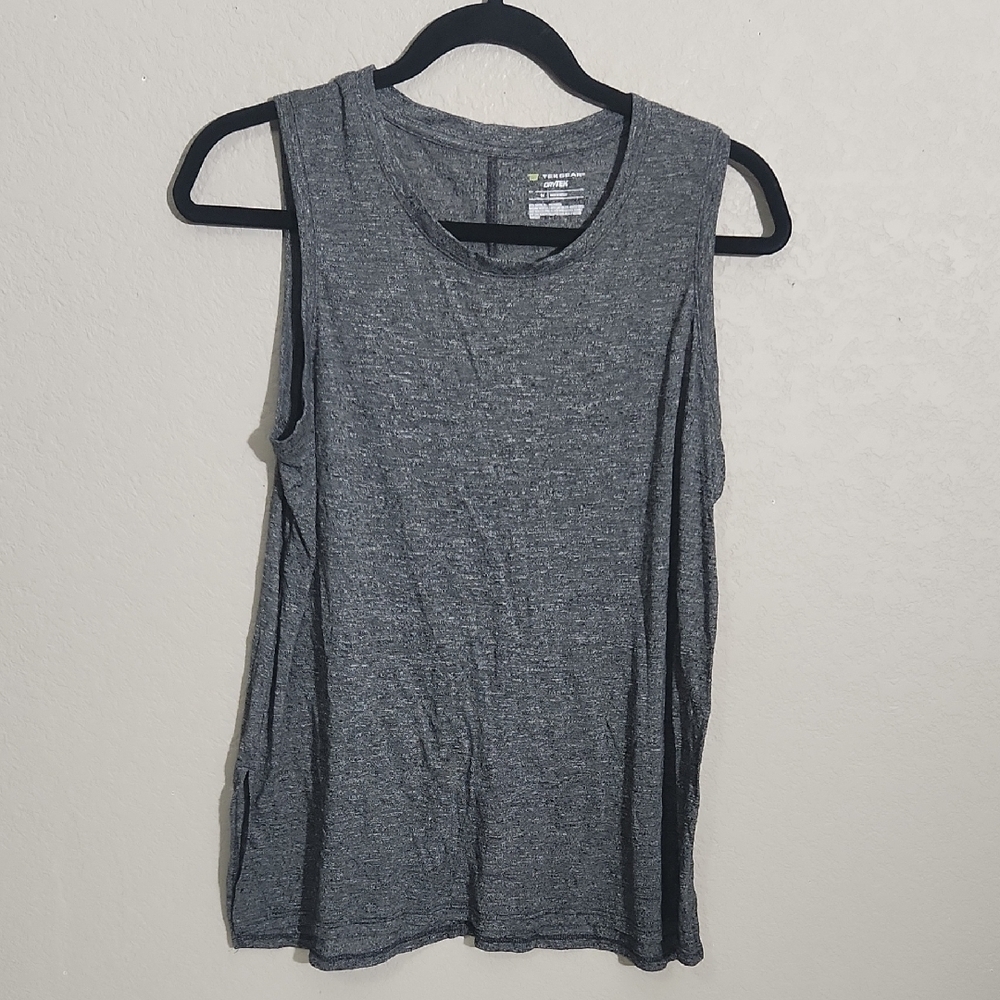 Tek Gear Womems Medium Heather Gray Relaxed Muscle Tank Top